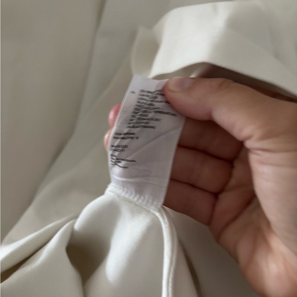 COS Sleeveless A-Line Tent Dress Cotton Blend Minimalist Neutral - Picture 5 of 6